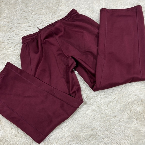 Nike Women's Therma Training Pants Burgundy/White Dri-Fit (867372-669) Size M - Picture 11 of 13